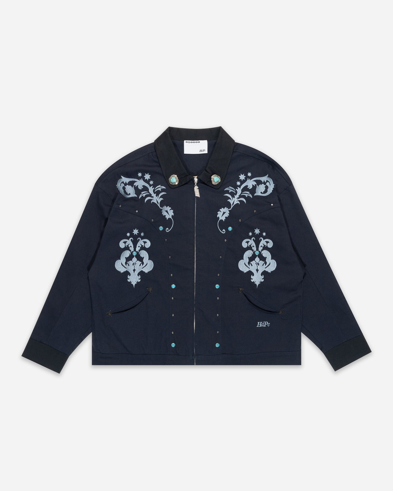 PLAIN RIDER WESTERN JACKET NAVY
