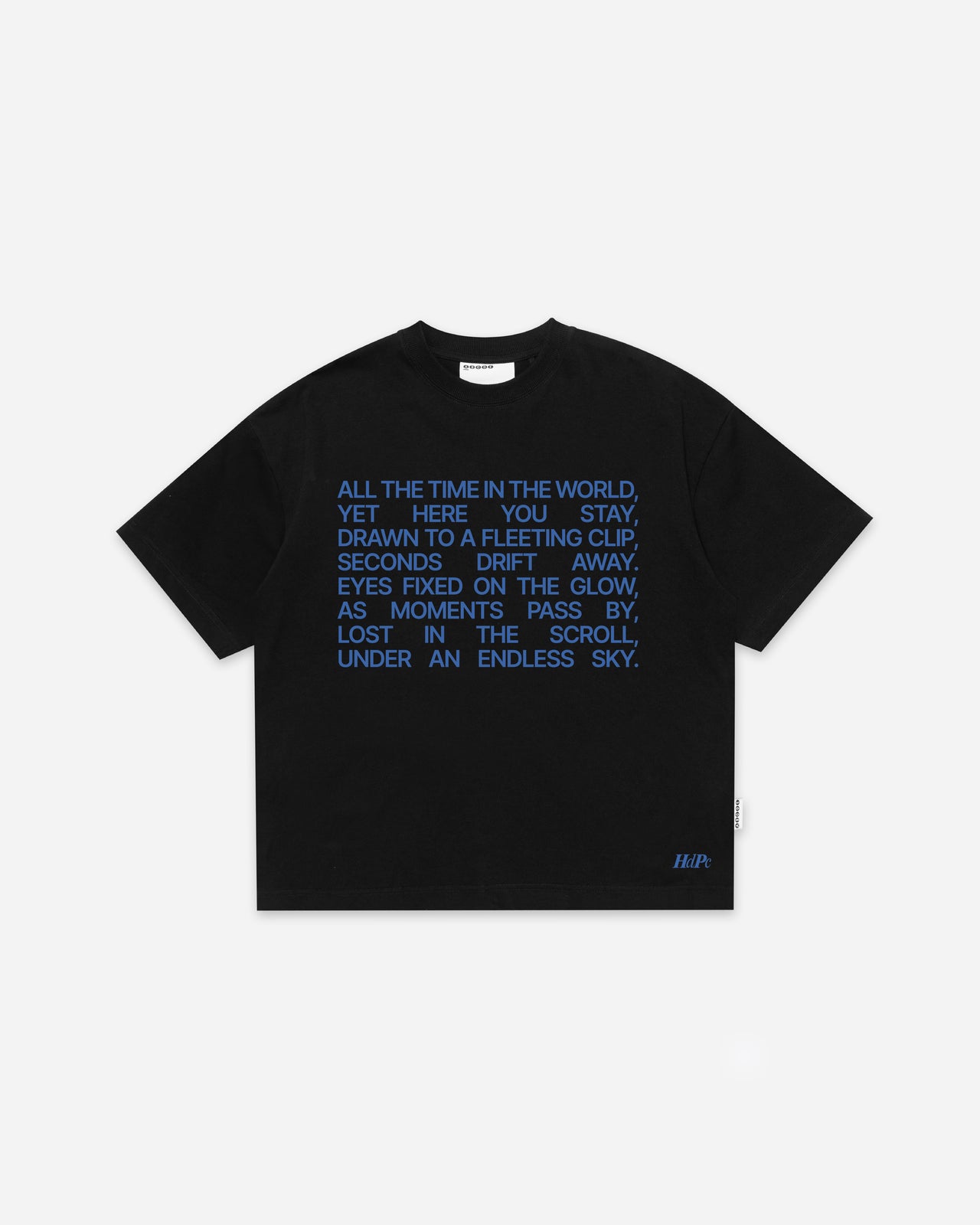 TIME POETRY TEE BLACK