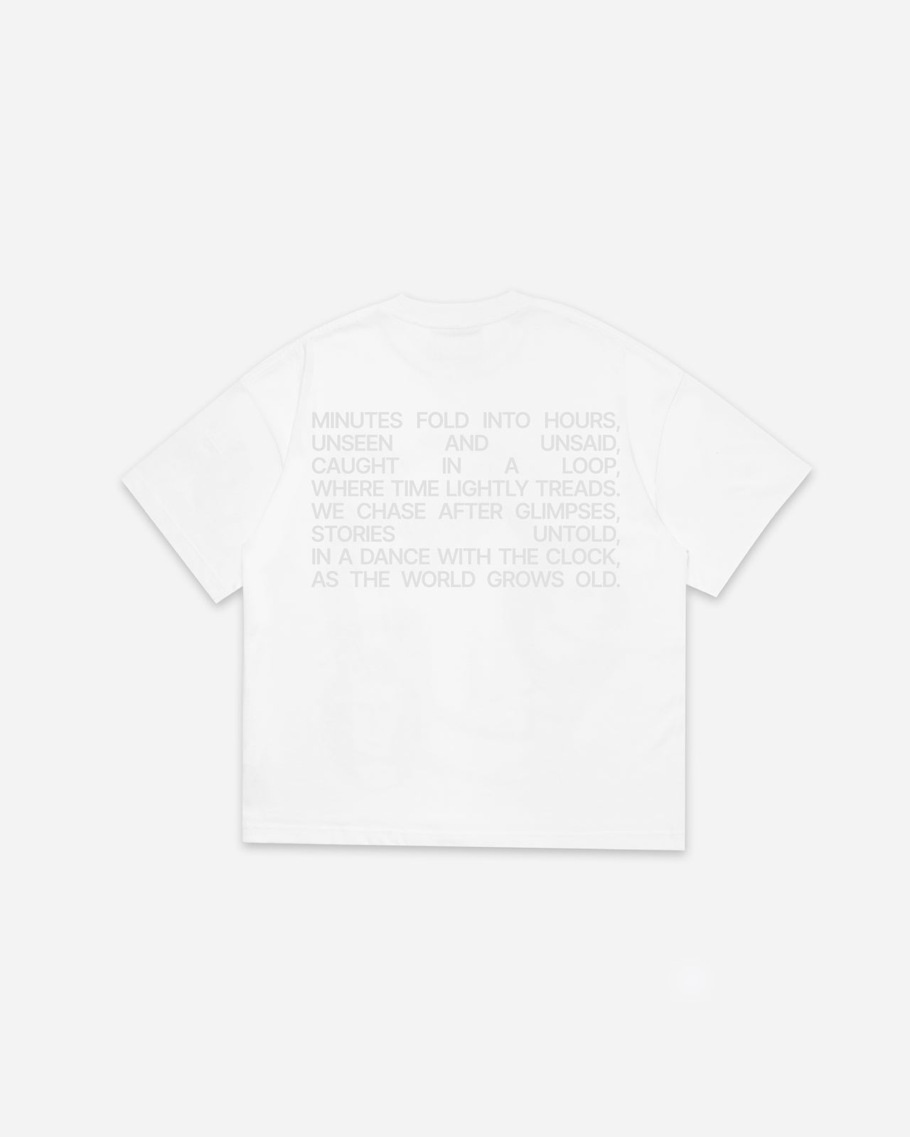 TIME POETRY TEE WHITE