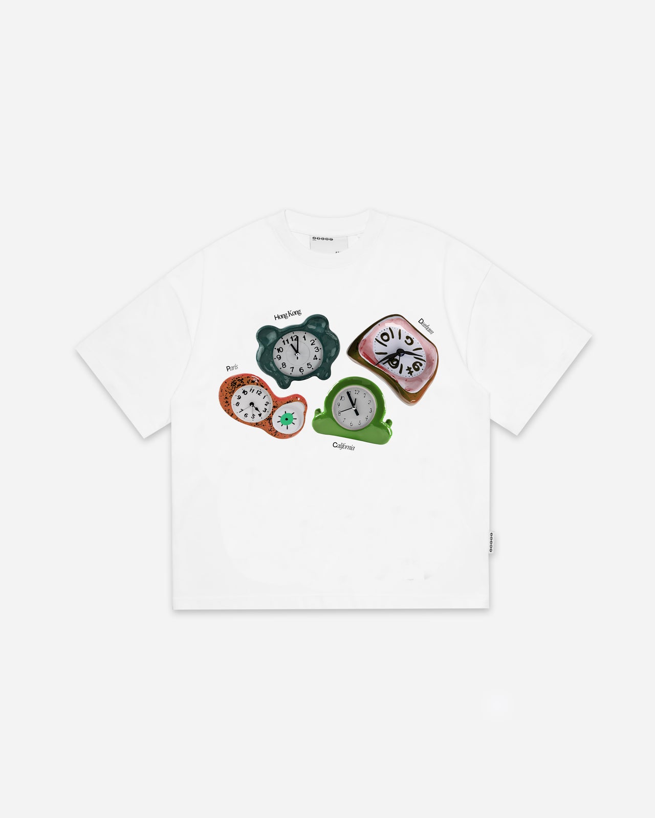 WORLD-TIME TEE WHITE