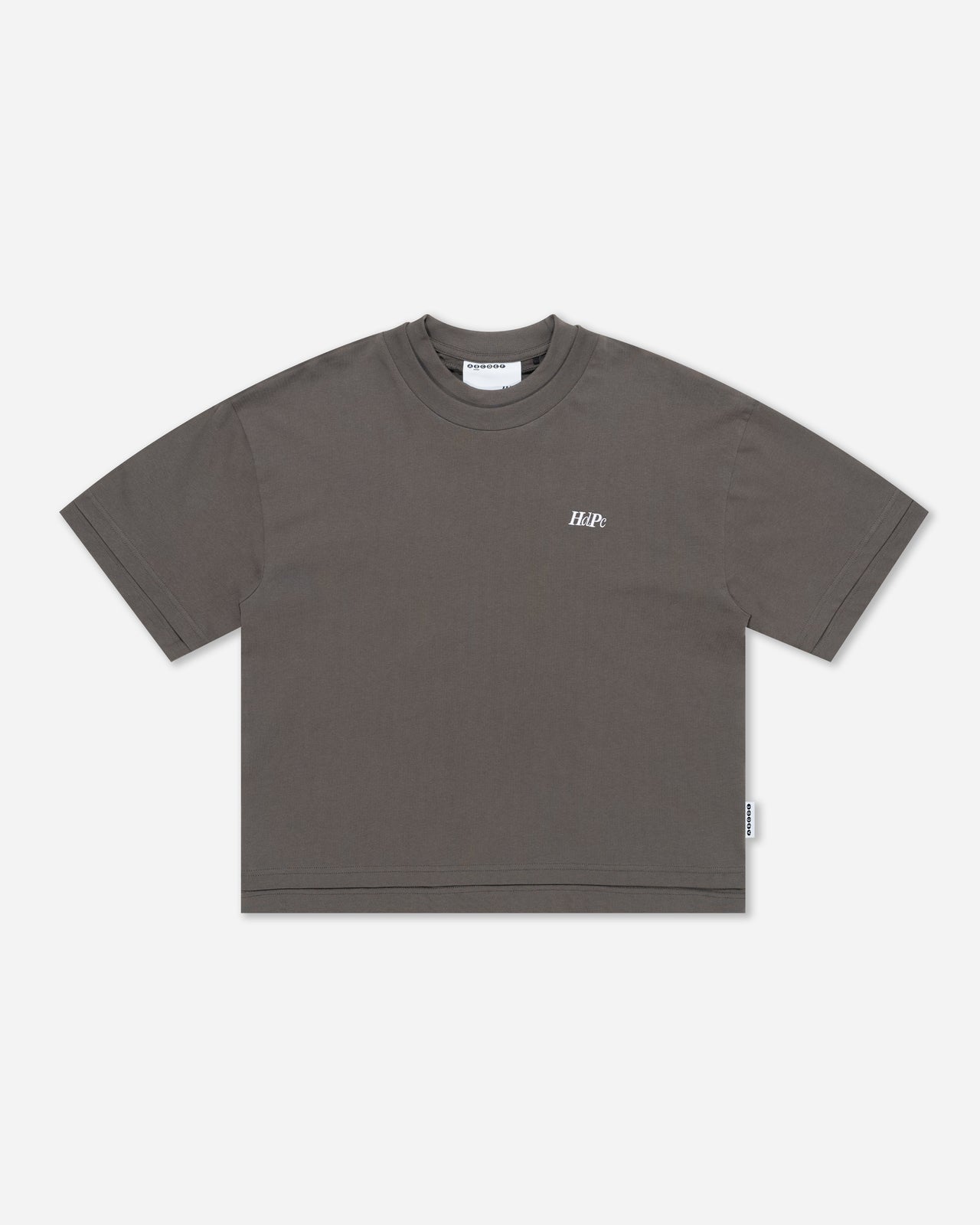 ERDAY DOUBLE LAYERED BOXY TEE ASH GREY
