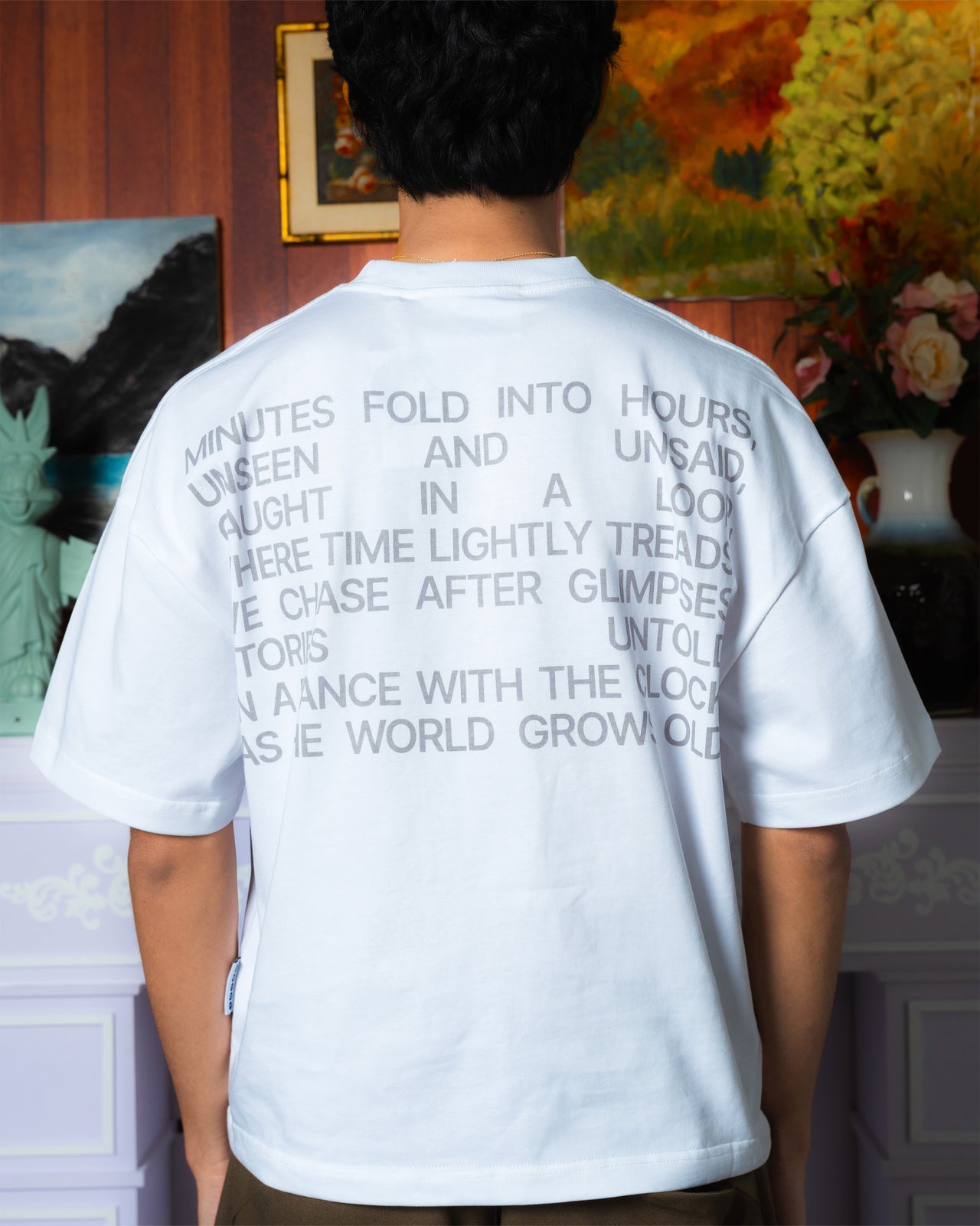 TIME POETRY TEE WHITE
