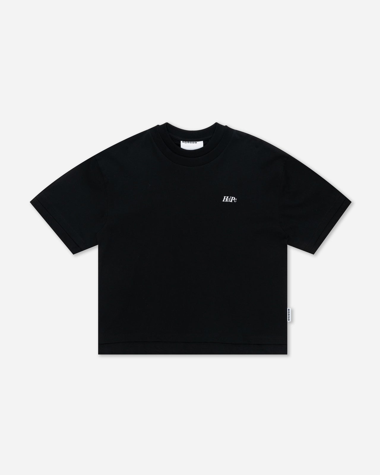 ERDAY DOUBLE LAYERED BOXY TEE BLACK