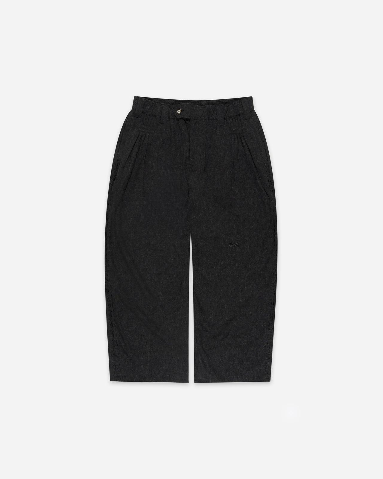 925 PLEATED PANTS BLACK