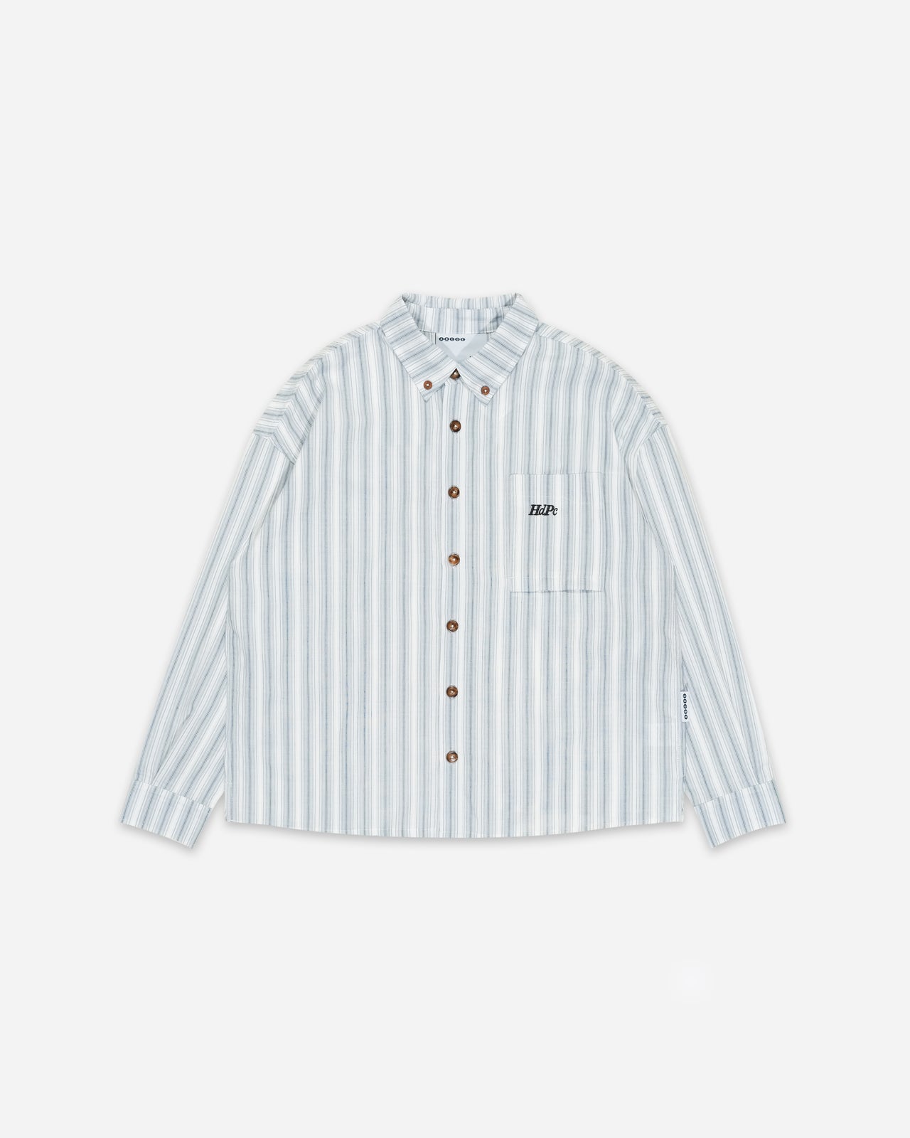BREEZY STRIPE SHIRT CORAL BLUE