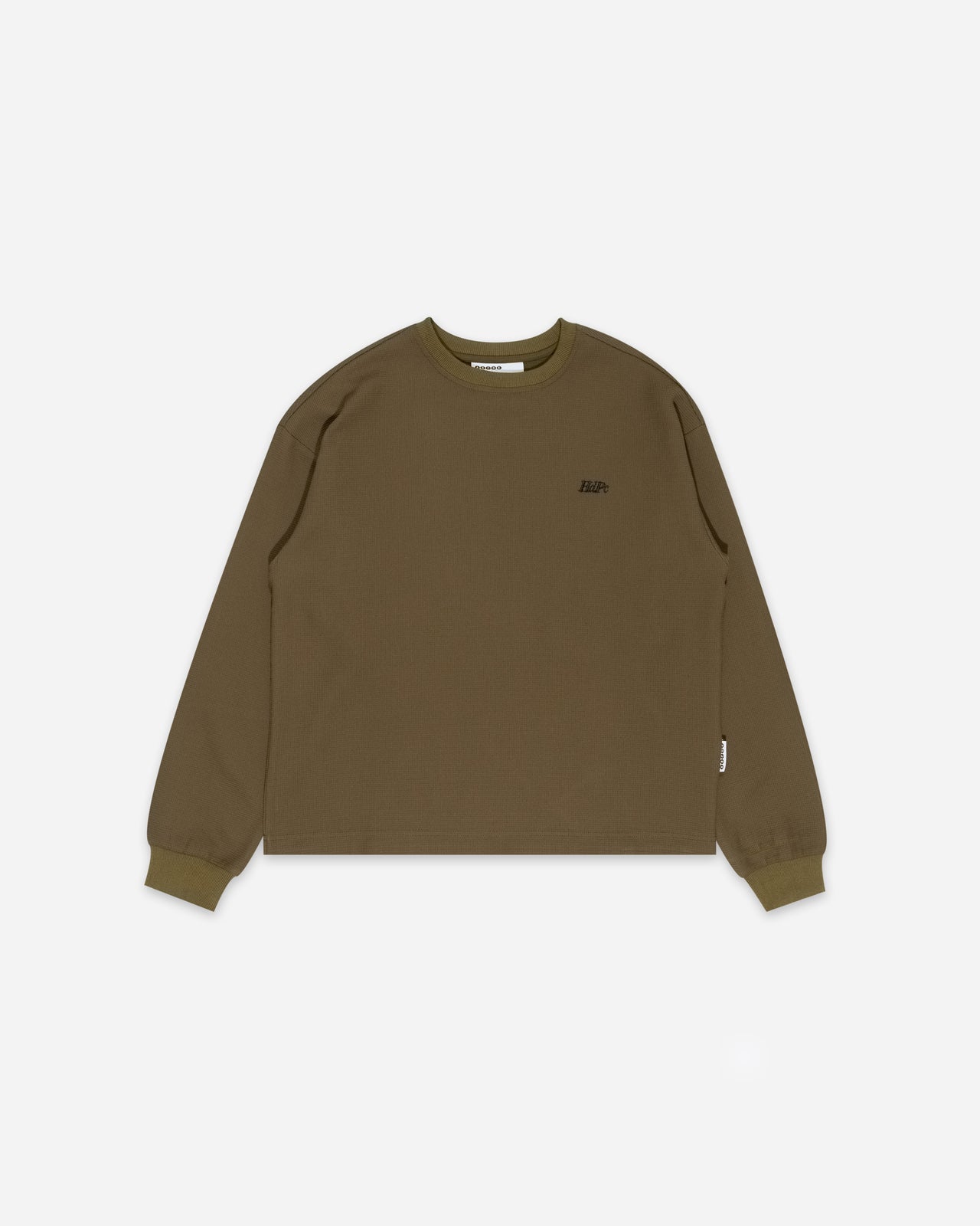 DIMENSION WAFFLE LONG SLEEVE TEE BROWN