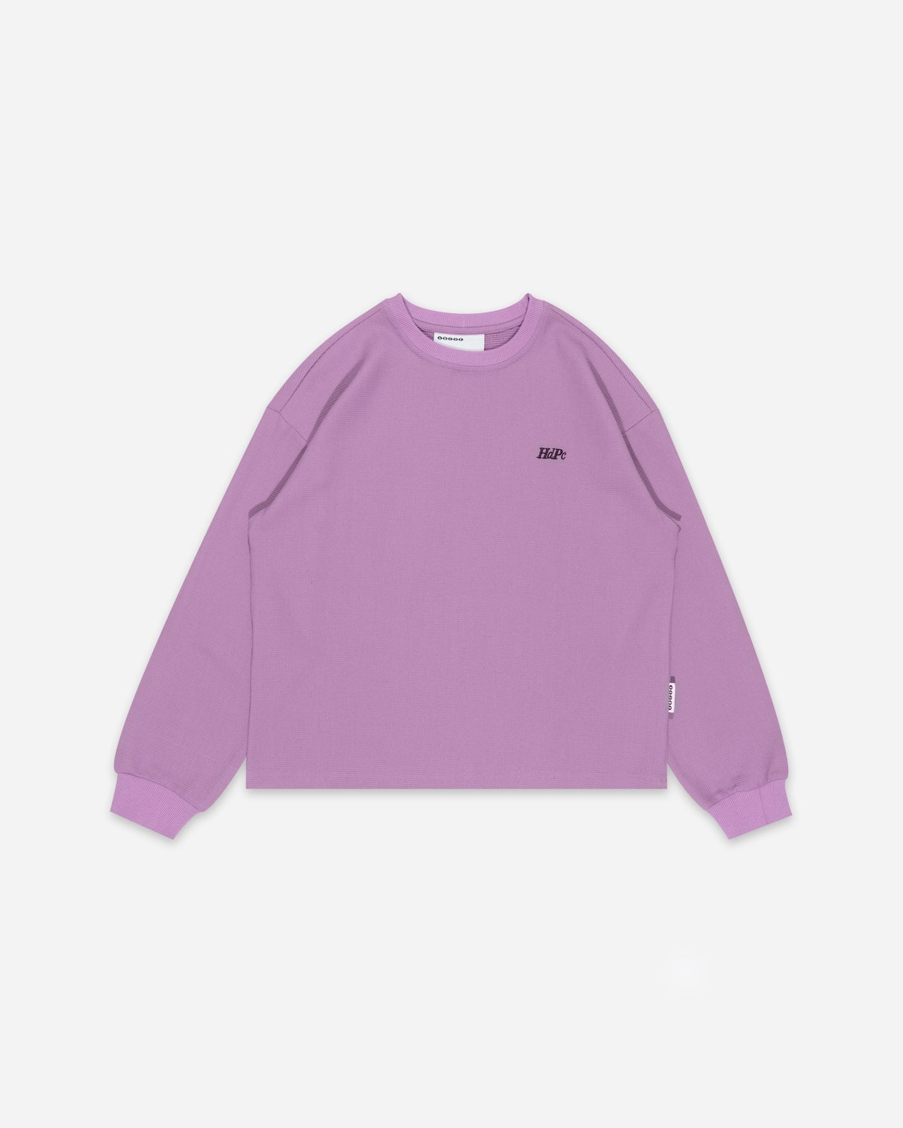 DIMENSION WAFFLE LONG SLEEVE TEE DARK PURPLE