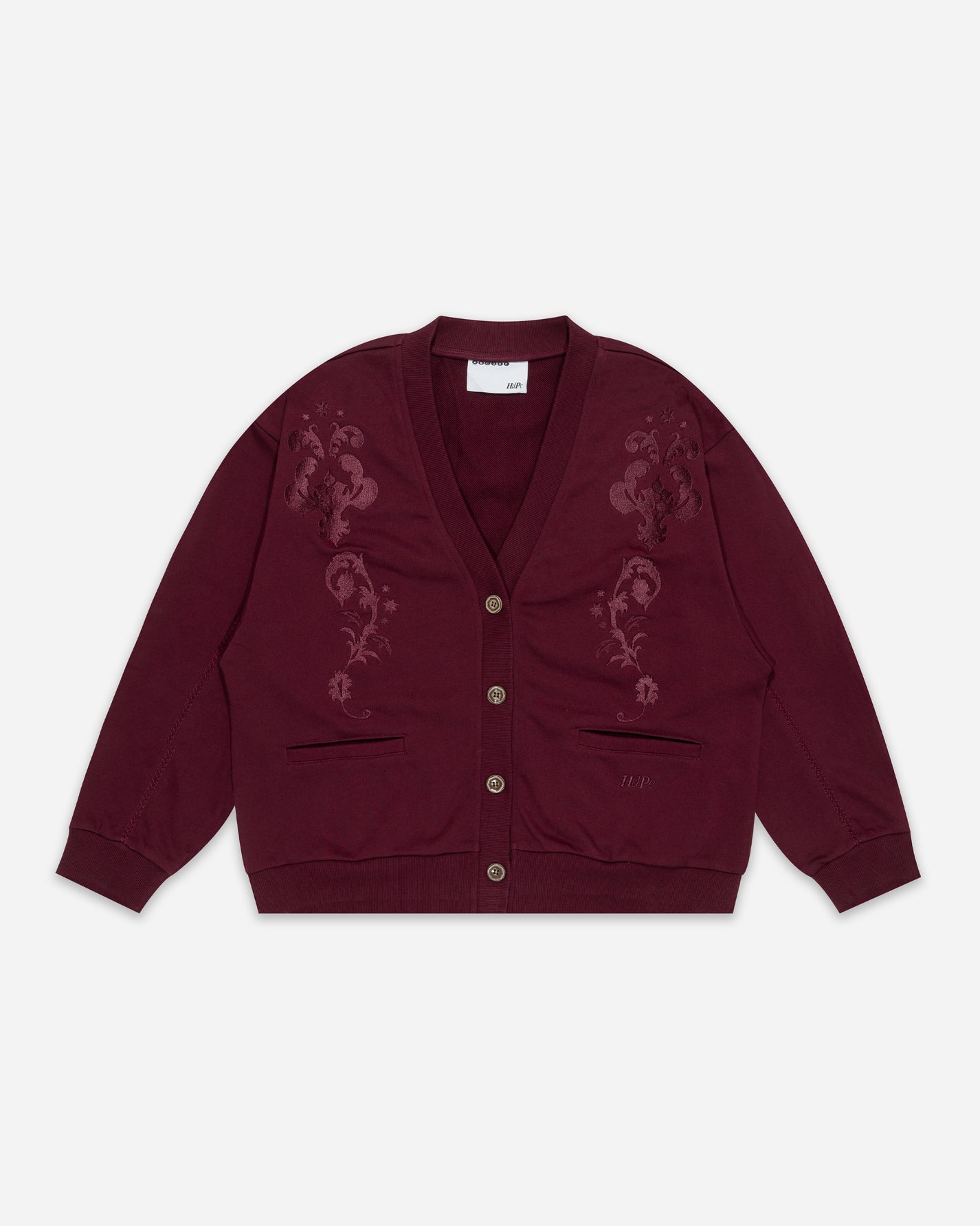 MONUMENT CARDIGAN BURGUNDY