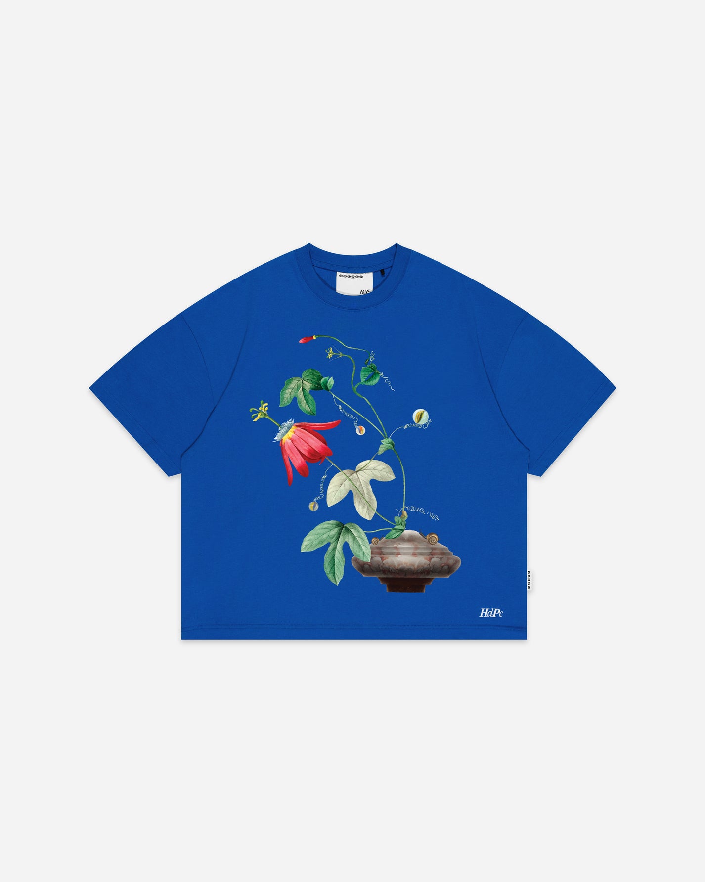 CRIMSON BLOOM TEE ROYAL BLUE