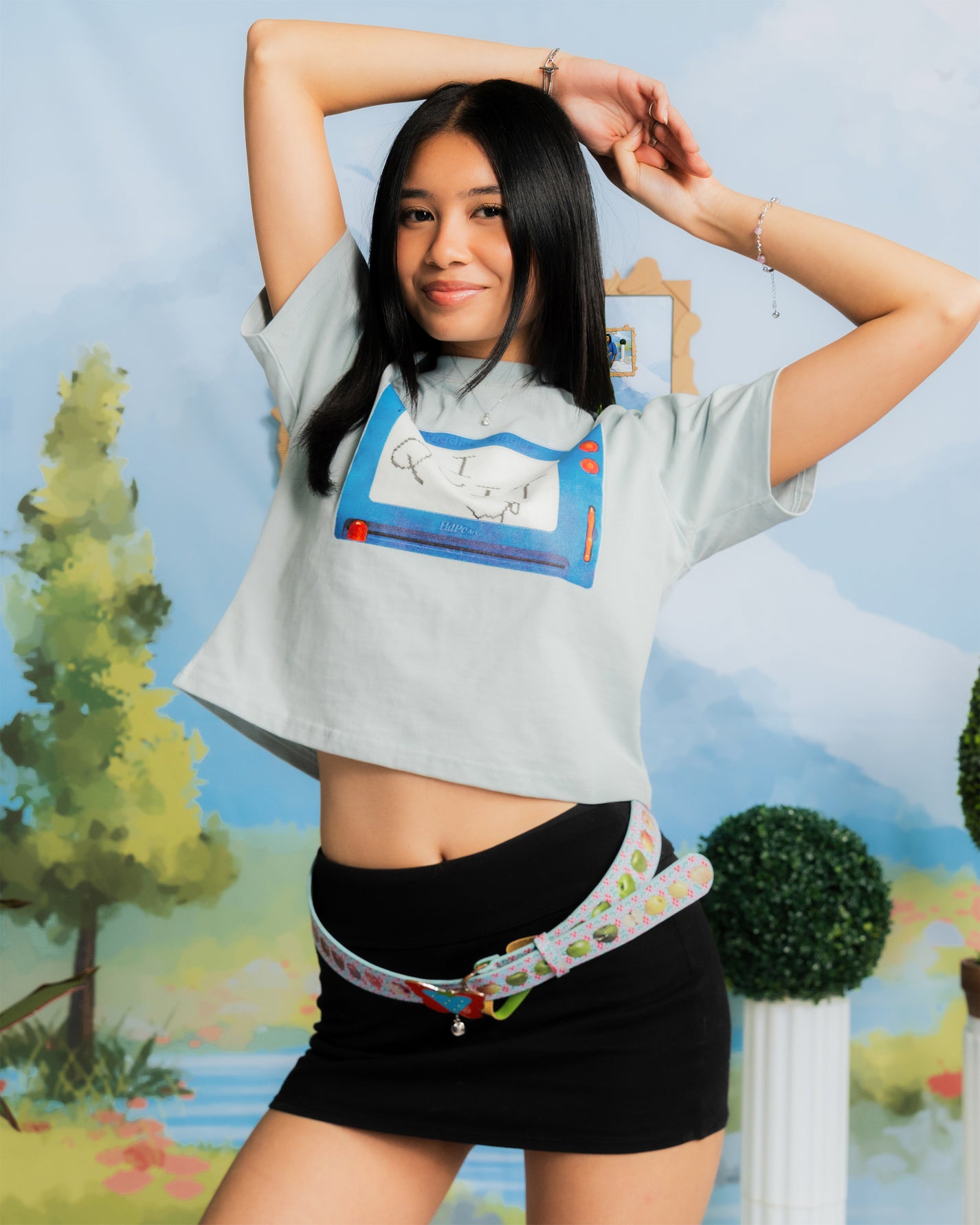 I QUIT BABY TEE POWDER BLUE