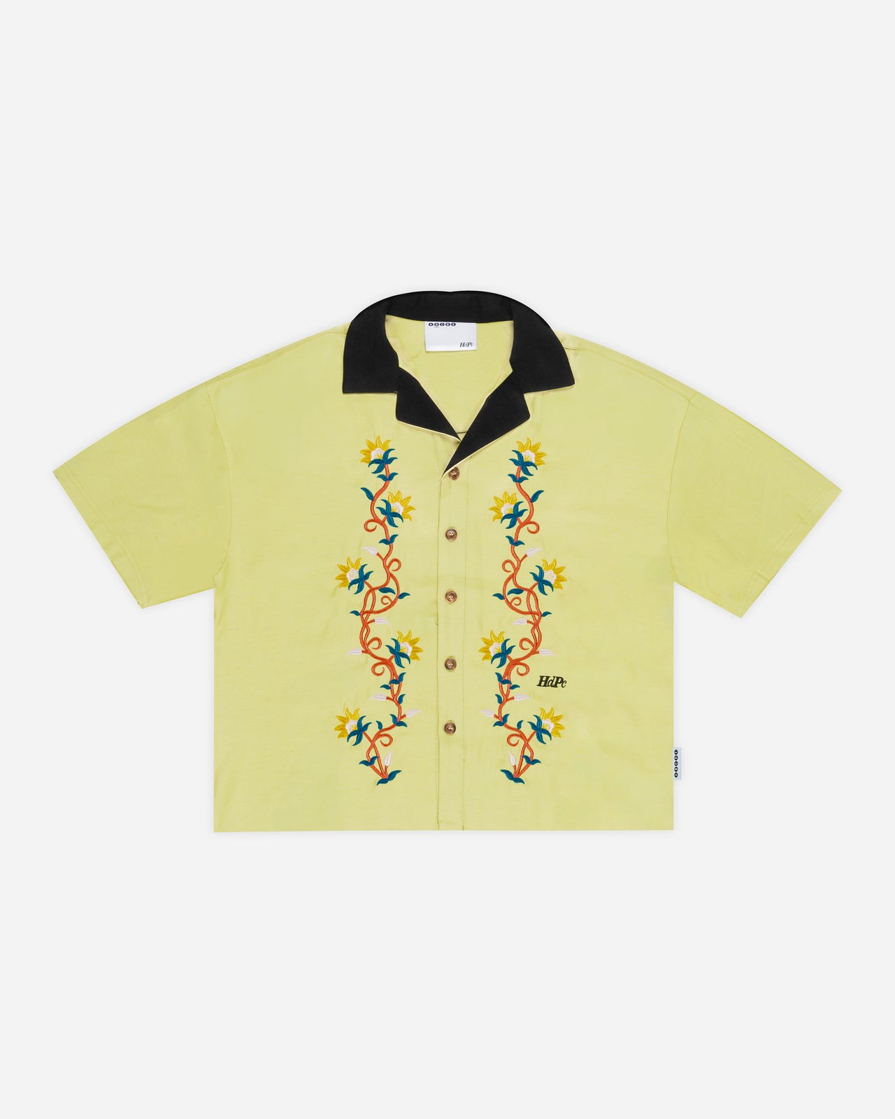 VINES BOWLING SHIRT DARK LEMON