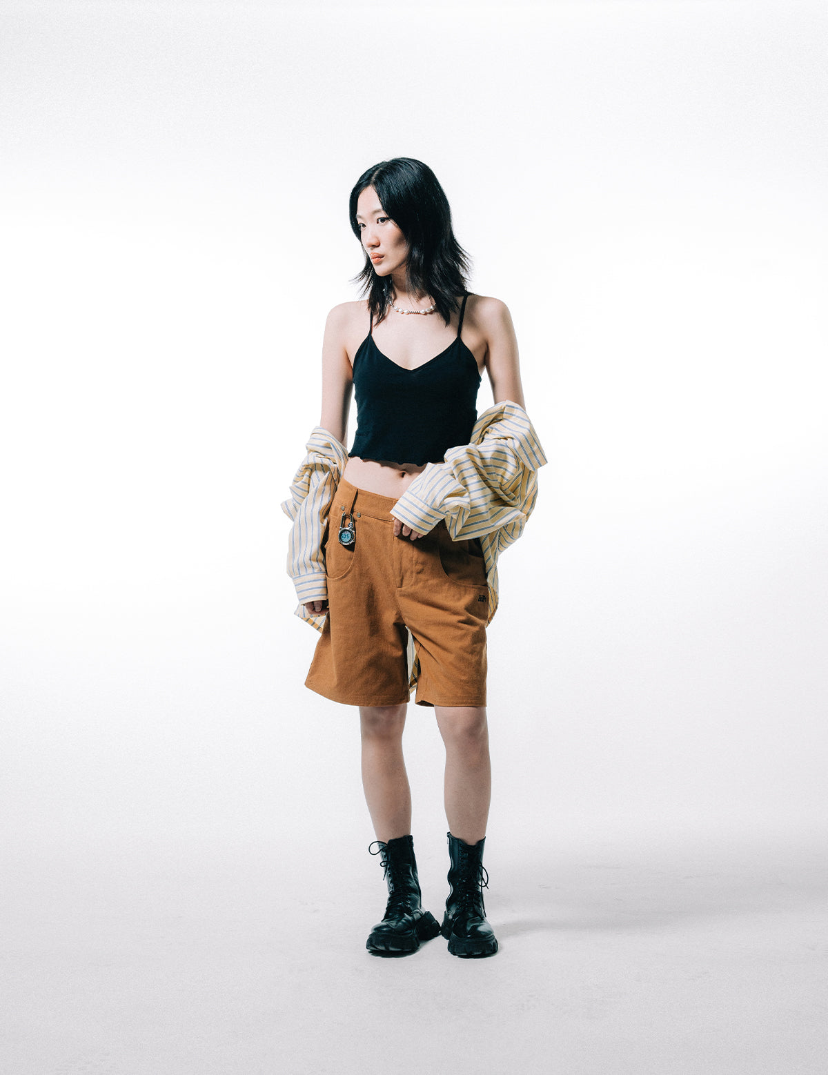 HANDY CANVAS JORTS BROWN