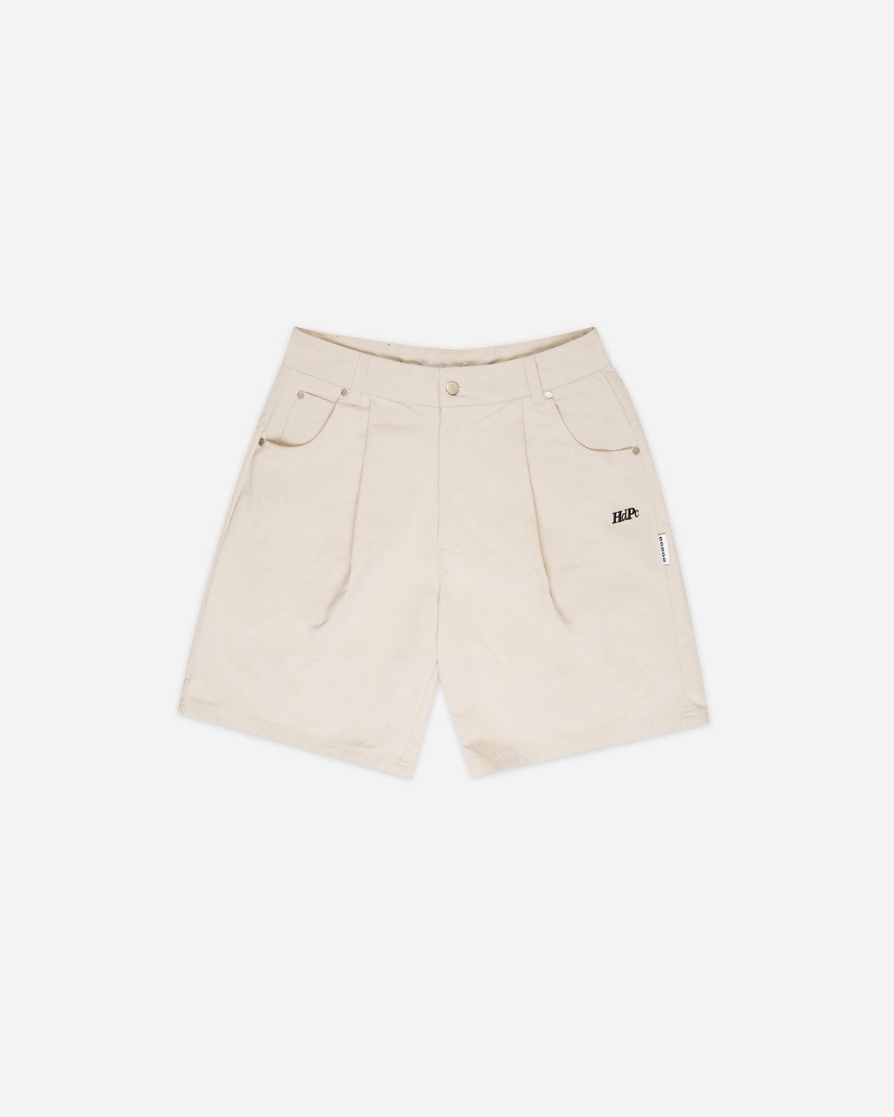 HARVEY PLEATED SHORTS BEIGE