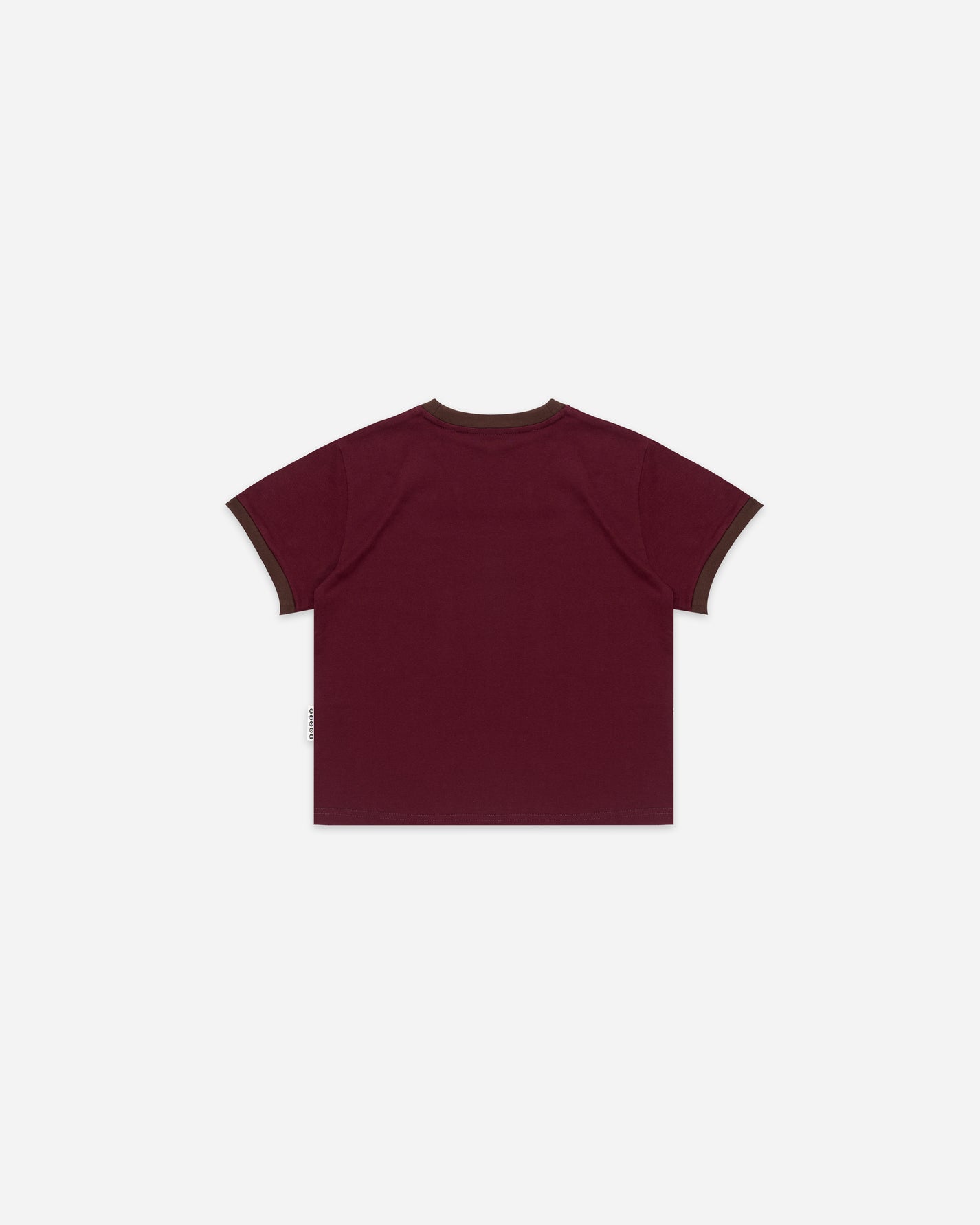LOVE HATE BABY TEE BURGUNDY