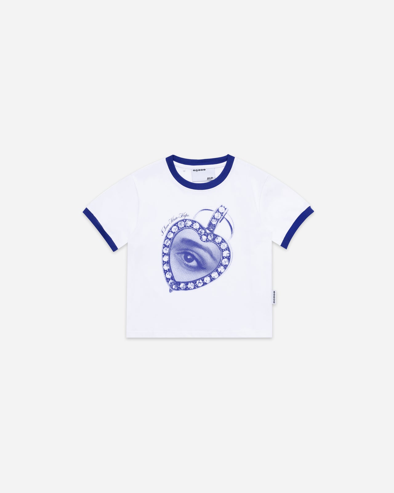 LOVE HATE BABY TEE WHITE