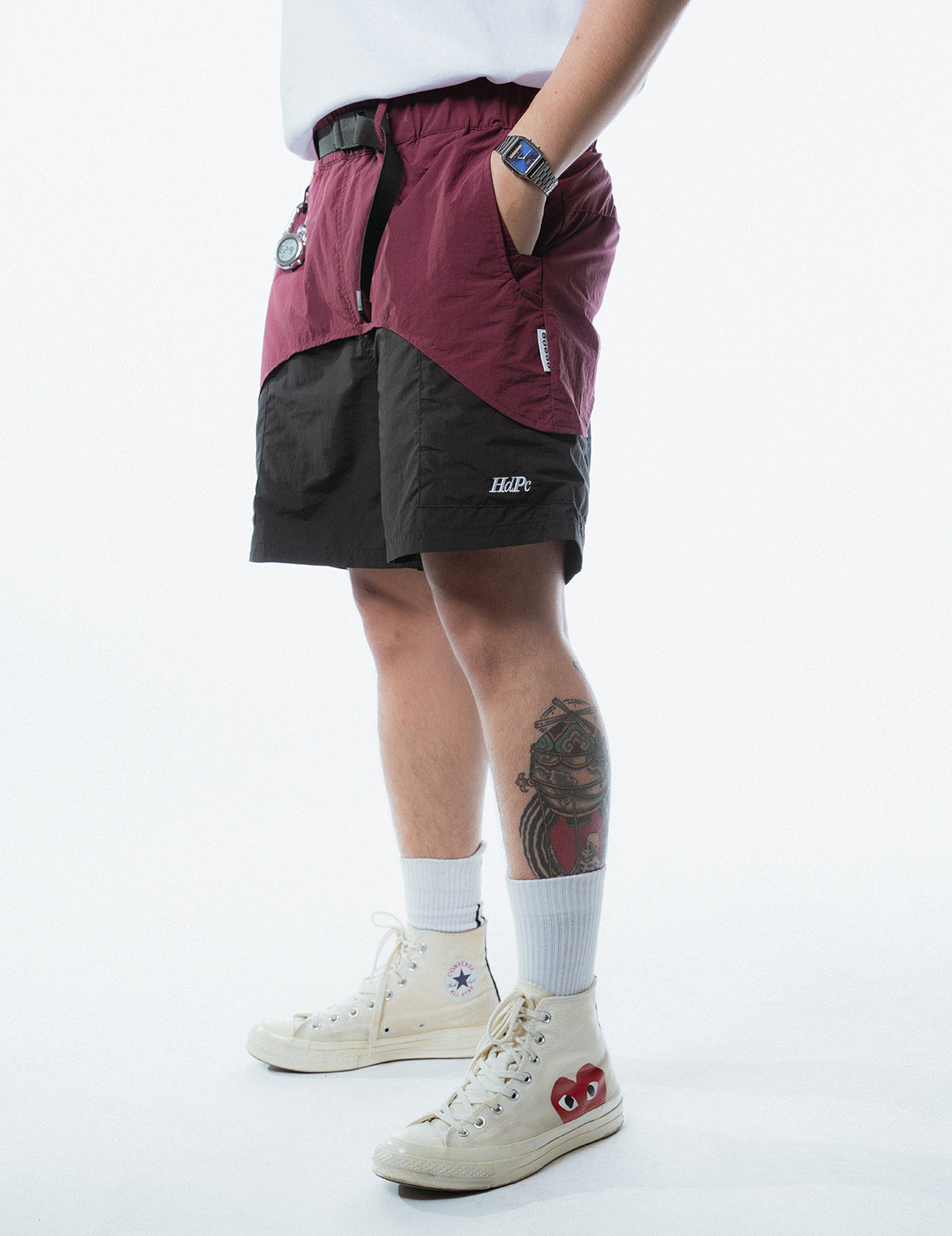 CAMPING WIDE SHORTS MAROON