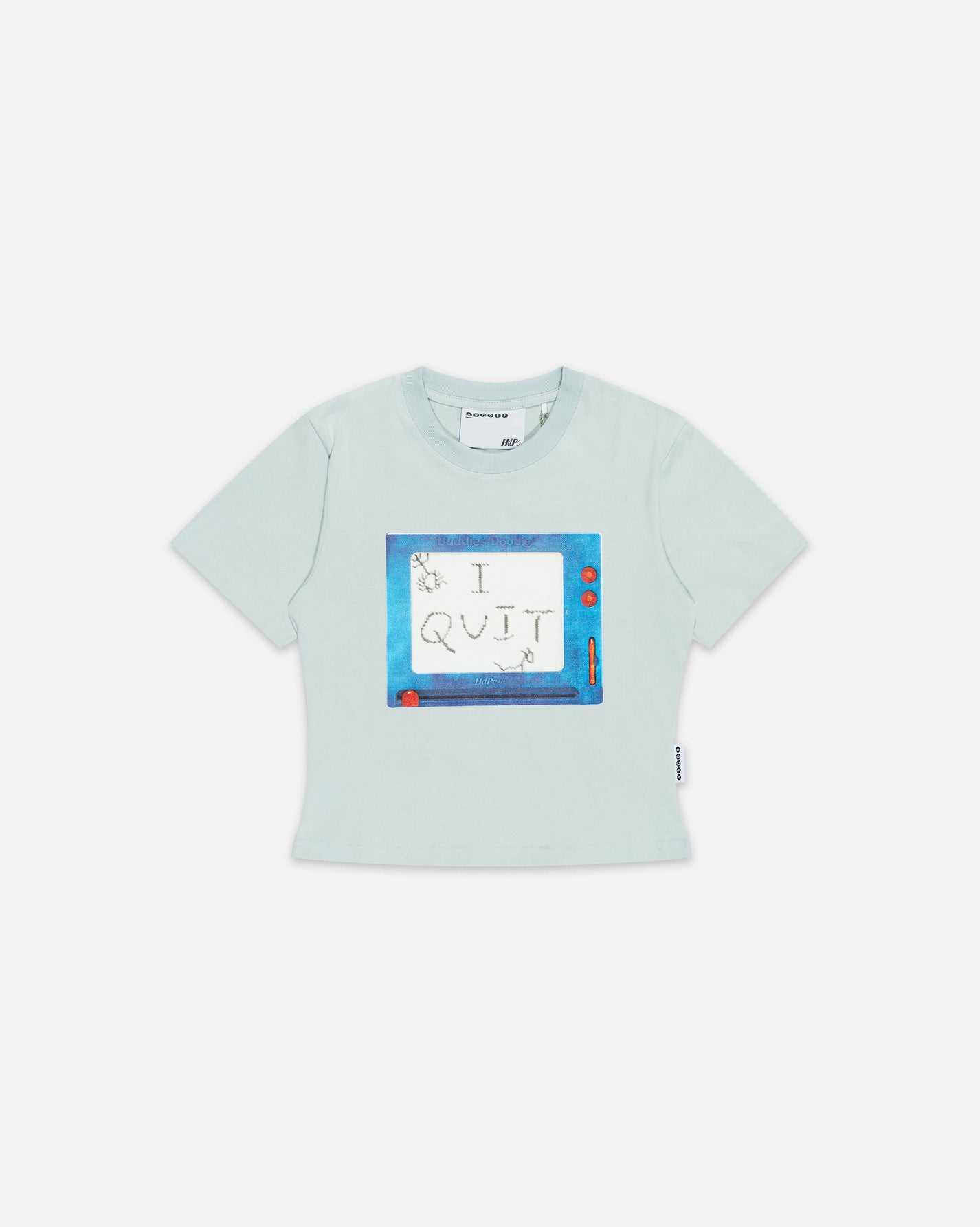 I QUIT BABY TEE POWDER BLUE
