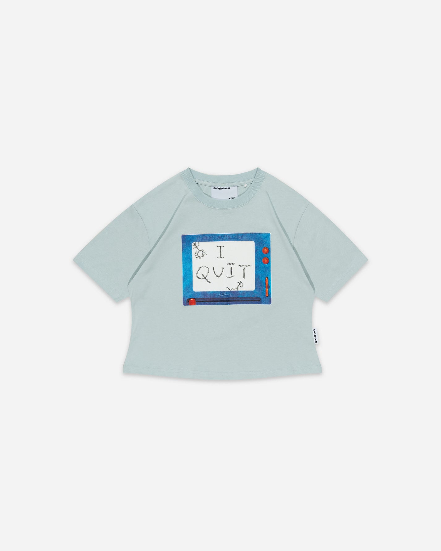 I QUIT BABY TEE POWDER BLUE