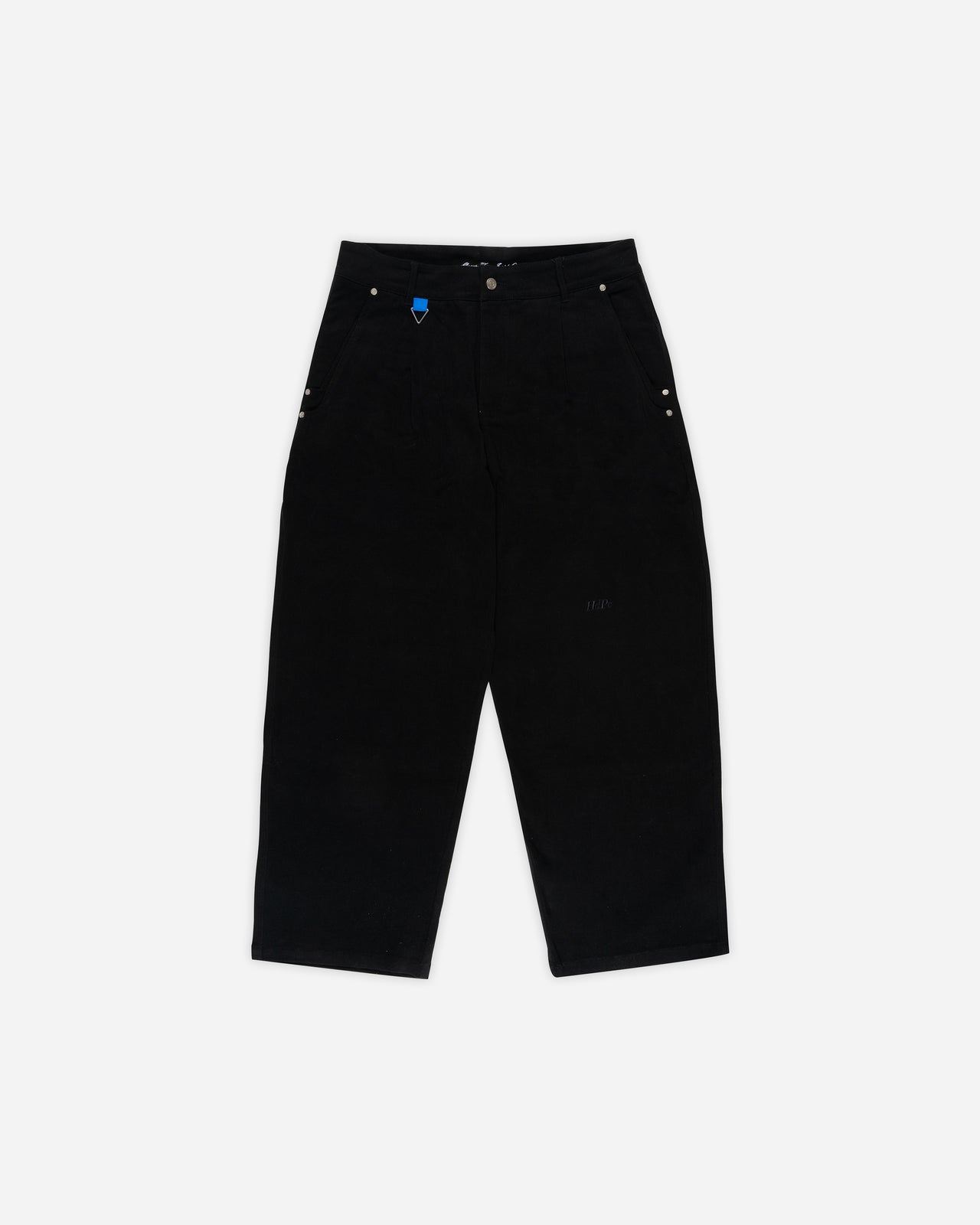 LESS FANCY PLEATED PANTS BLACK