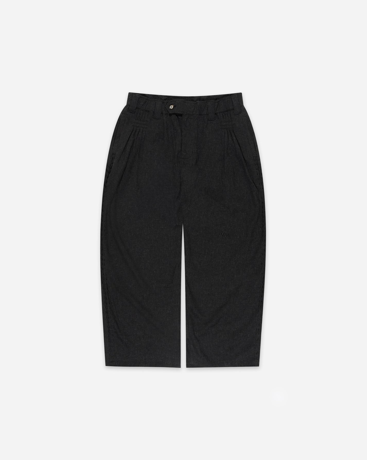 925 PLEATED PANTS BLACK