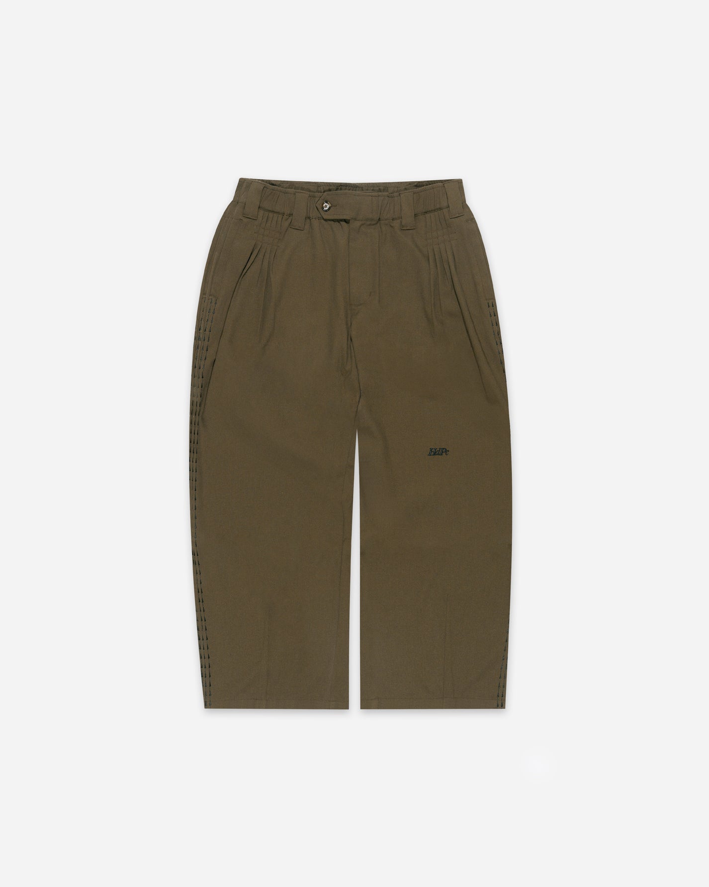 925 PLEATED PANTS BROWN