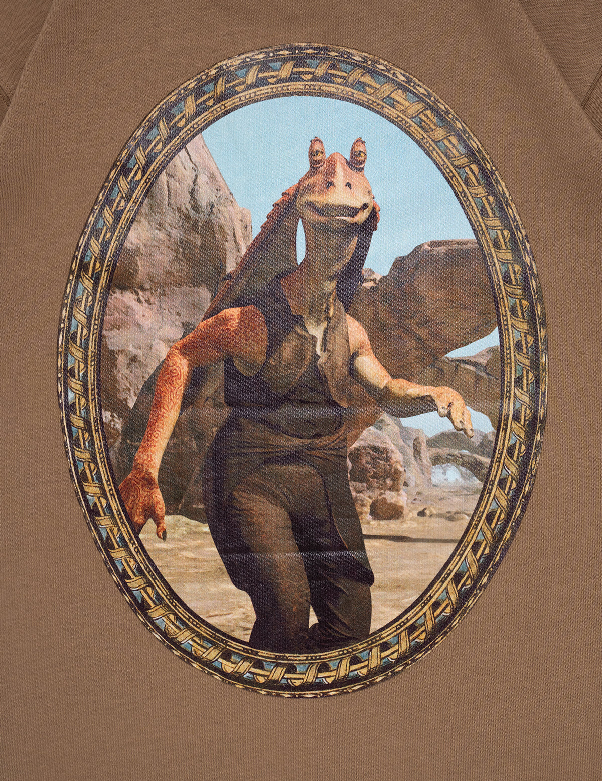 HdPc x STAR WARS™ | JAR JAR BINKS FRAME TEE BROWN