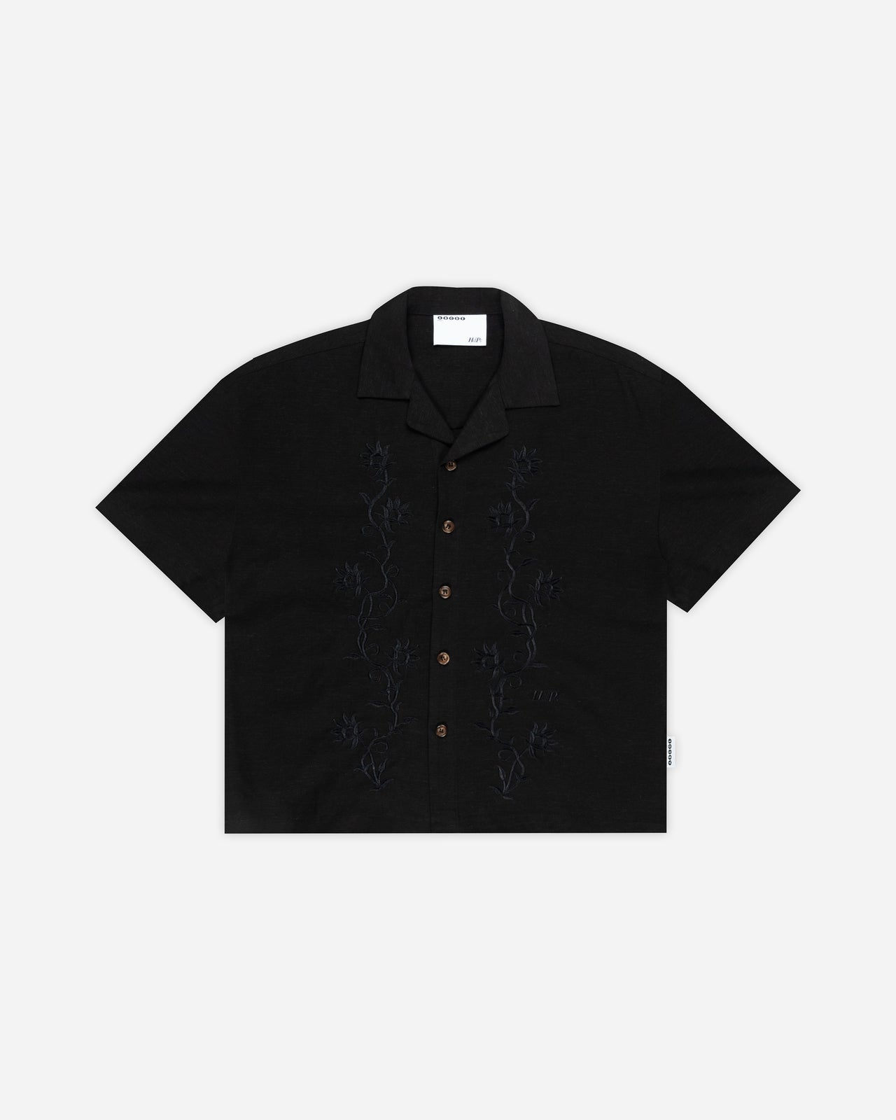 VINES BOWLING SHIRT BLACK