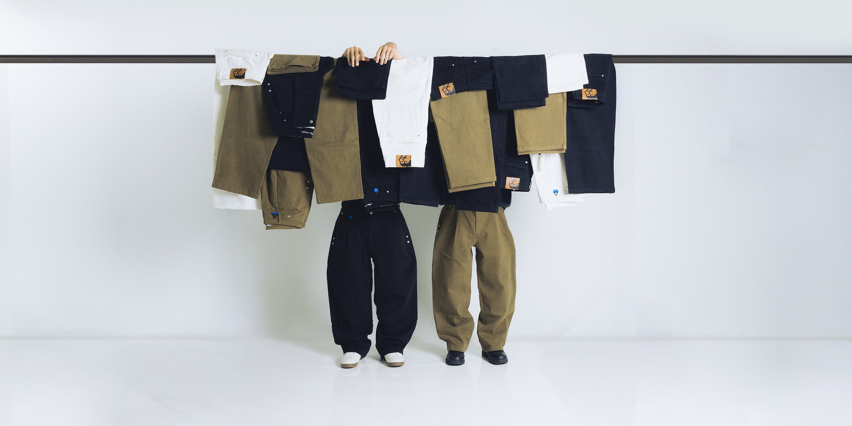 LESS FANCY PLEATED PANTS