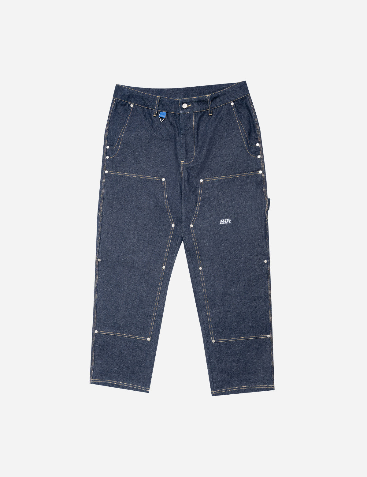 DOUBLE KNEE PANTS DENIM