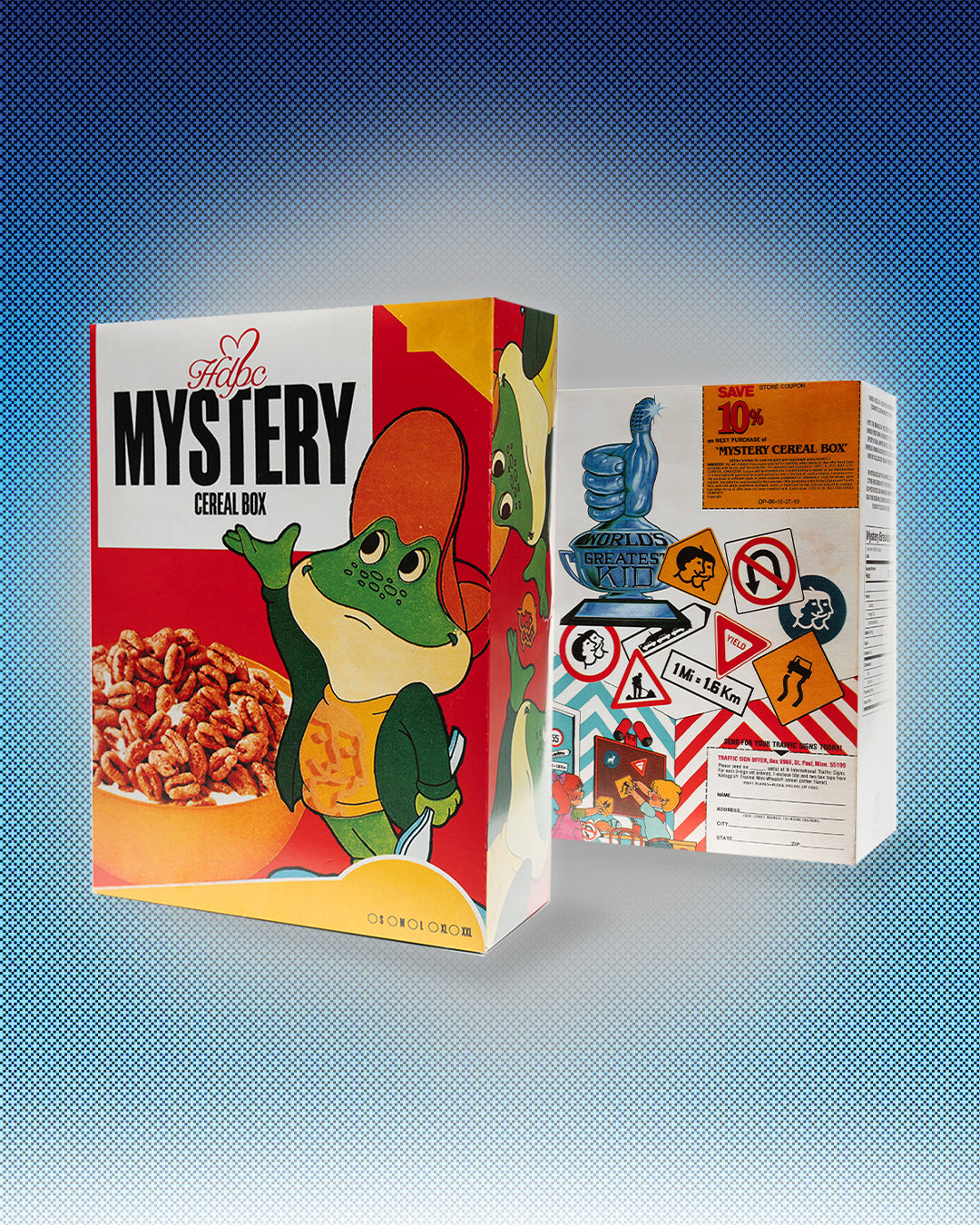 SILVER MYSTERY CEREAL BOX