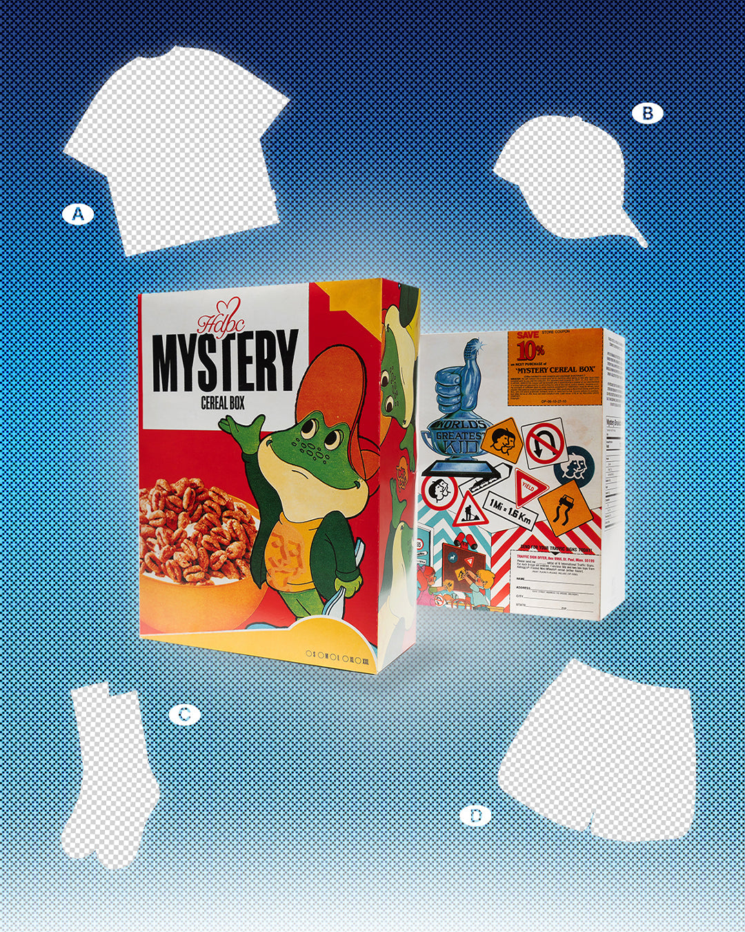 SILVER MYSTERY CEREAL BOX