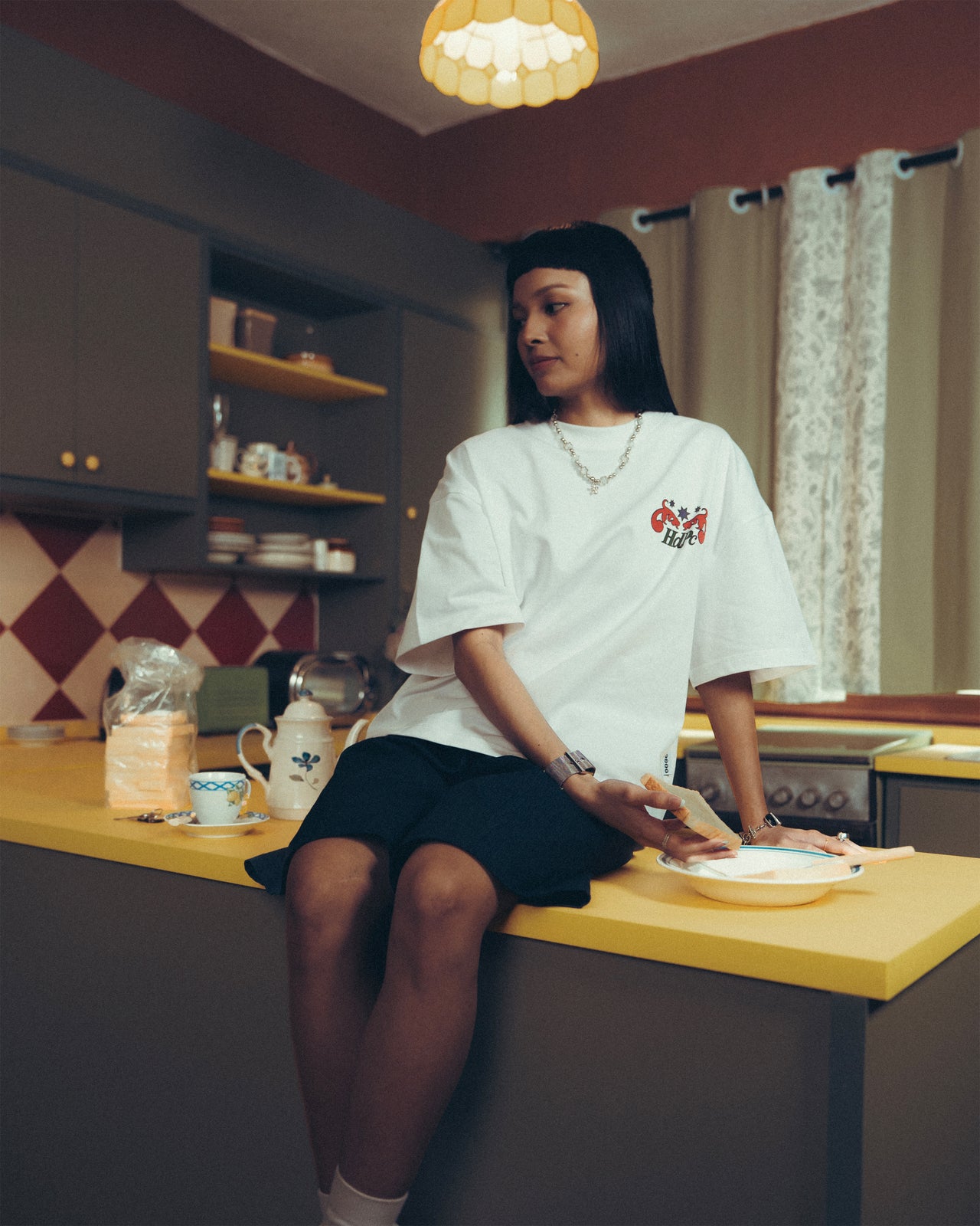 KEYSTONE TEE WHITE